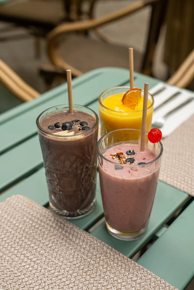 Smoothies en la terraza de Thala