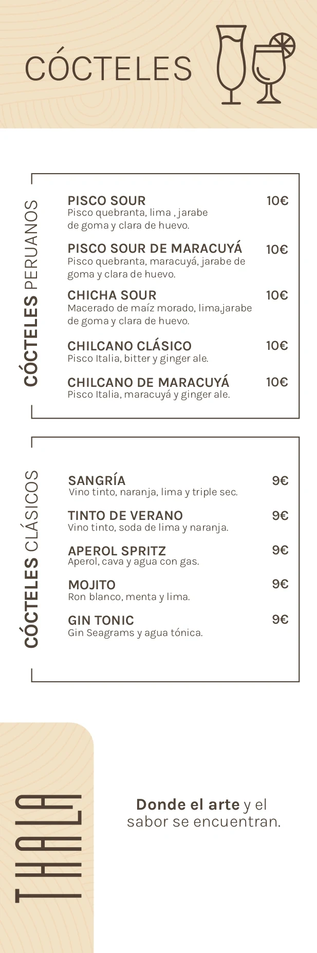 Carta de vinos Thala p.1