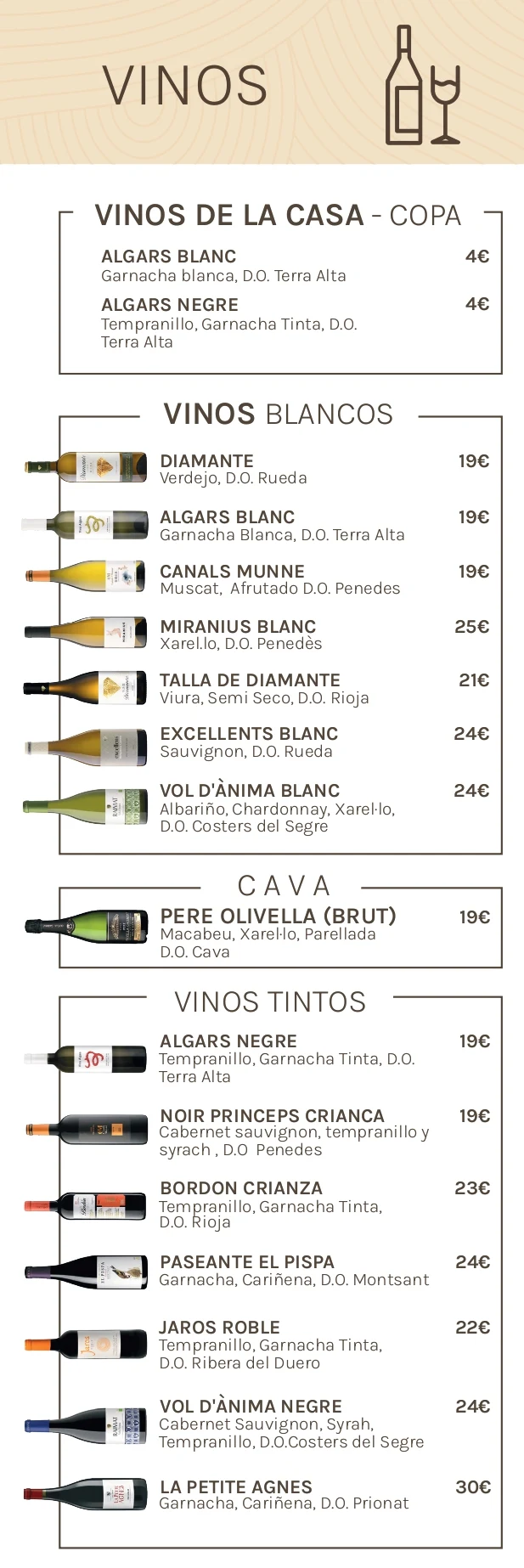 Carta de vinos Thala p.2
