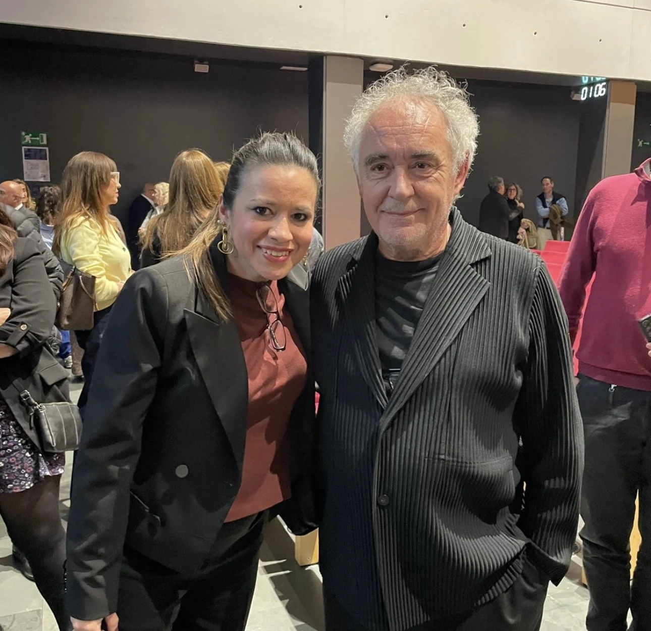 Cindy con Ferran Adrià